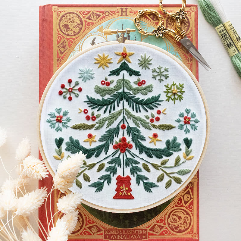 Rubbyoo Embroidery Kit - Christmas Tree | Handmade Festive Craft | Unique Christmas Gift - image 8