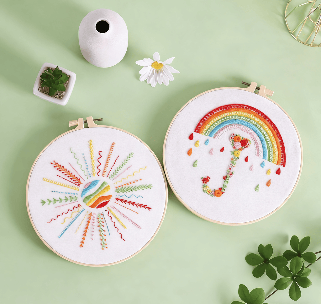 Rubbyoo 3-piece Embroidery Starter Kit - Diy Colourful Design | Creative Stitch Artwork | Perfect For Handmade Beginner  - image 5