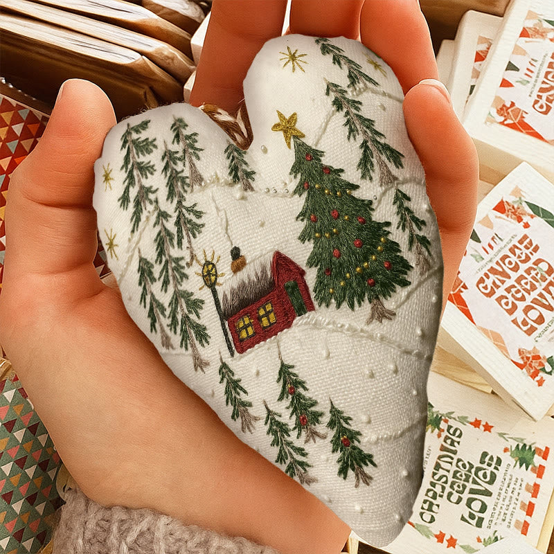 Rubbyoo Heart Embroidery Kit - Christmas Town | Creative Winter Decor | Perfect Christmas Gift  - image 7
