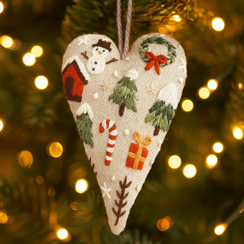 Rubbyoo Heart Embroidery Kit - Christmas Present | Unique Christmas Collection | Diy Heart Decor  - image 4