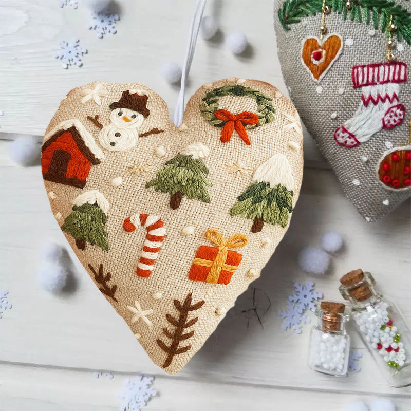 Rubbyoo Heart Embroidery Kit - Christmas Present | Unique Christmas Collection | Diy Heart Decor  - image 3