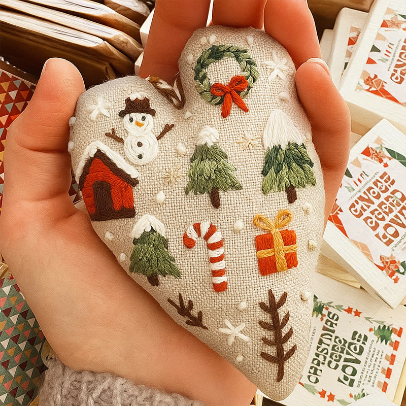 Rubbyoo Heart Embroidery Kit - Christmas Present | Unique Christmas Collection | Diy Heart Decor  - image 7