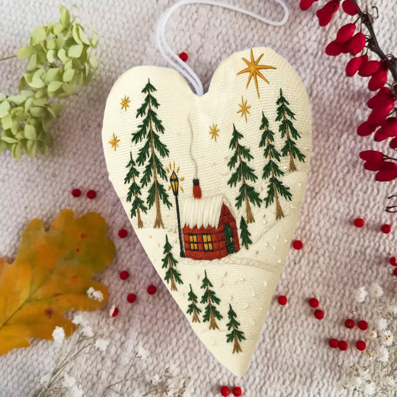 Rubbyoo Heart Embroidery Kit - Shining Night | Christmas Host Gift | Perfect Home Decor - image 4