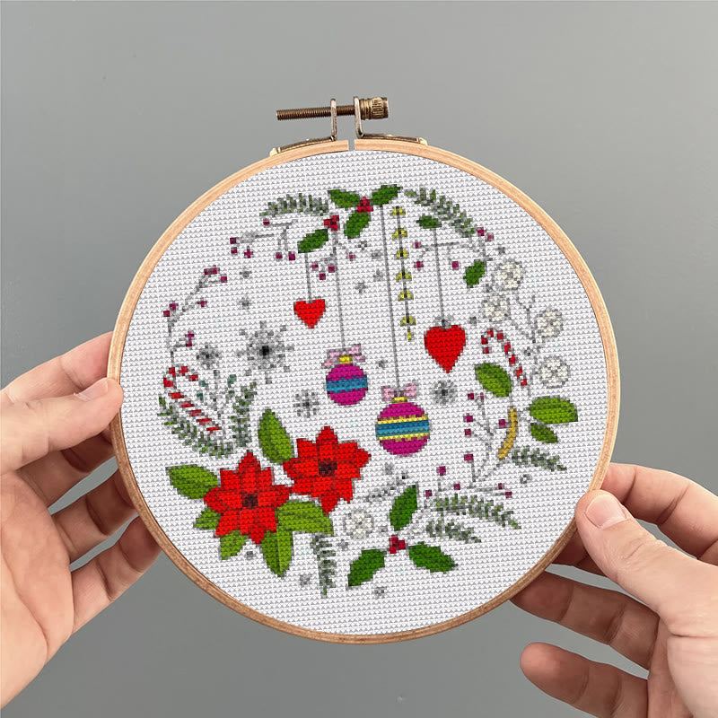  Cross Stitch Kit - Christmas Celebration | Handmade Christmas Ornament | Perfect For Beginner  - image 6