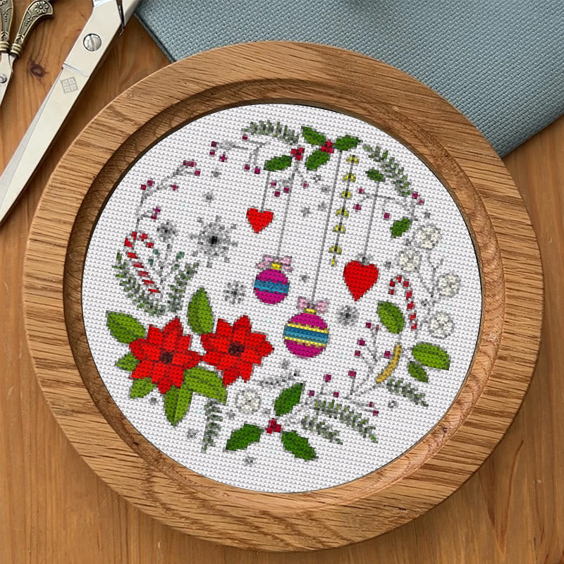  Cross Stitch Kit - Christmas Celebration | Handmade Christmas Ornament | Perfect For Beginner  - image 7
