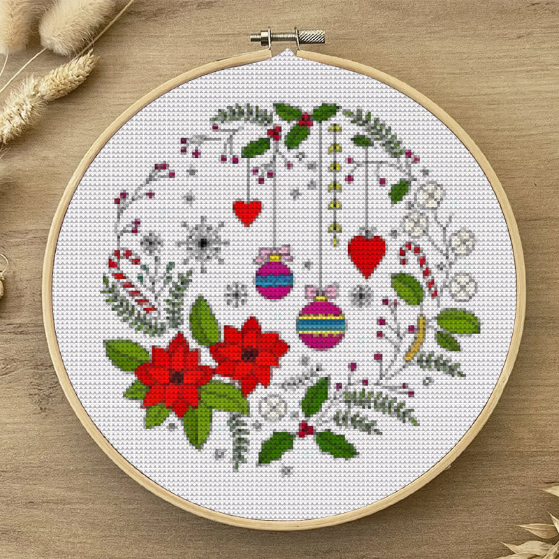  Cross Stitch Kit - Christmas Celebration | Handmade Christmas Ornament | Perfect For Beginner  - image 4