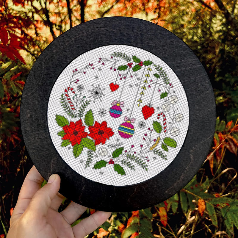  Cross Stitch Kit - Christmas Celebration | Handmade Christmas Ornament | Perfect For Beginner  - image 8