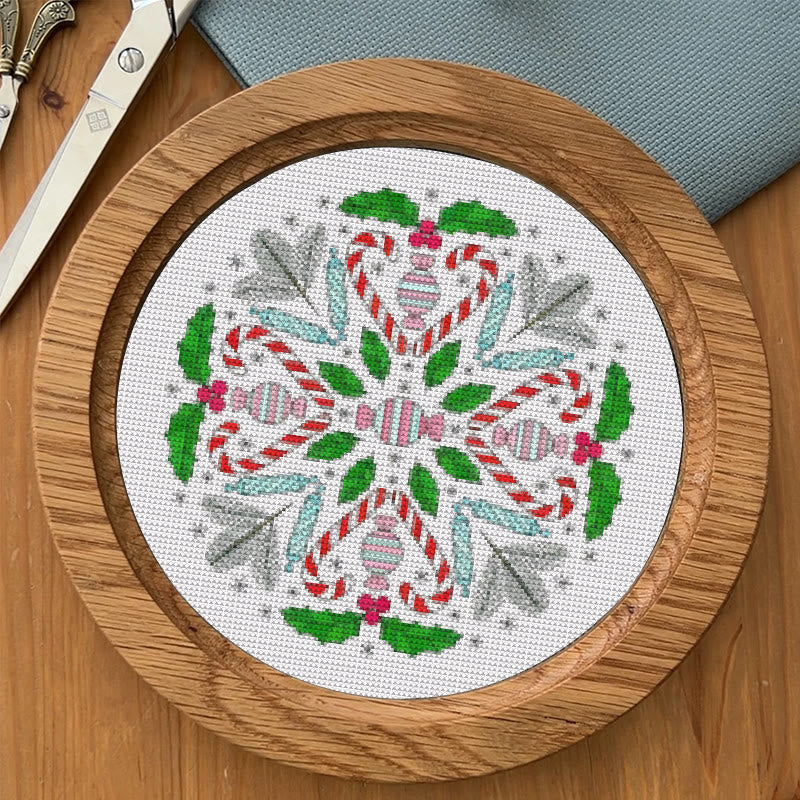  Cross Stitch Kit - Christmas Candy | Personalized Home Decor | Unique Needle Art - image 8