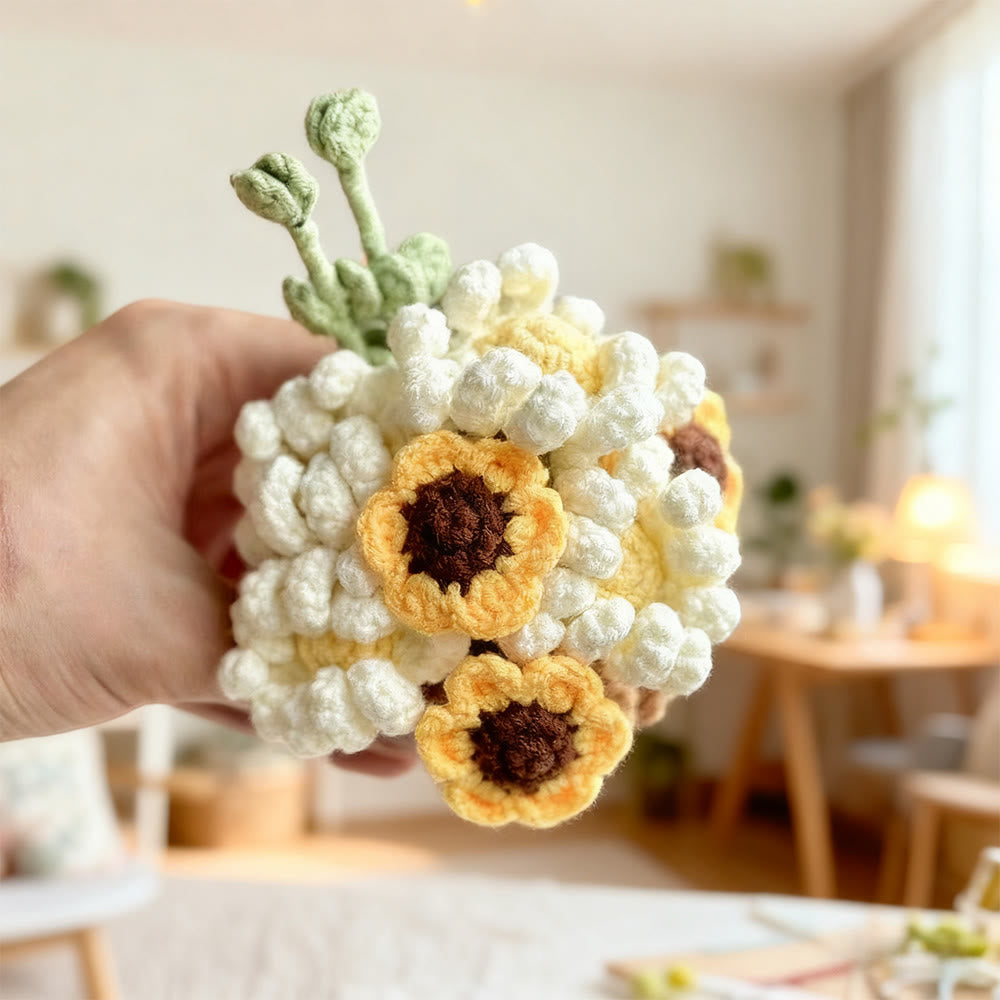 Diy Handmade Flower Pot Crochet Kit -  Flower Basket Hanging Craft | Nice For Garden Ornament  - image 7