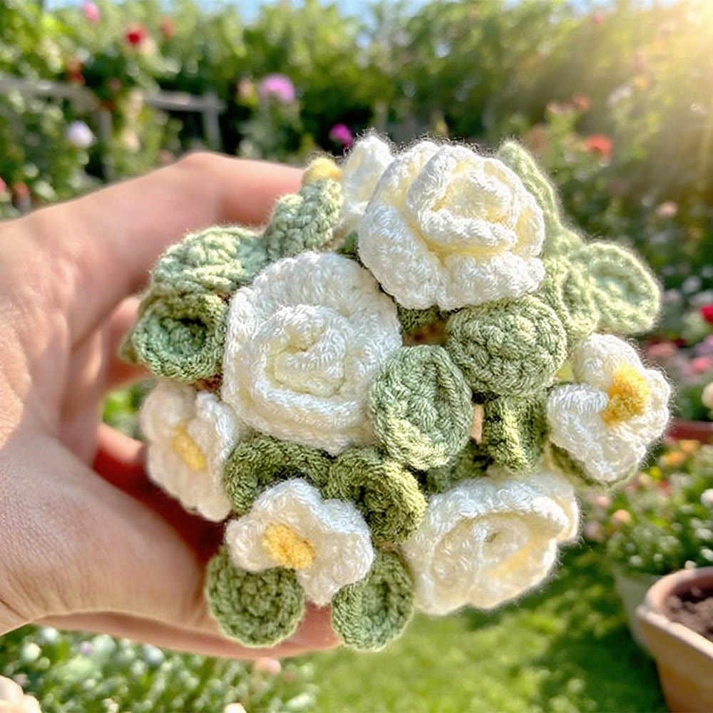 Diy Handmade Flower Pot Crochet Kit -  Flower Basket Hanging Craft | Nice For Garden Ornament  - image 9