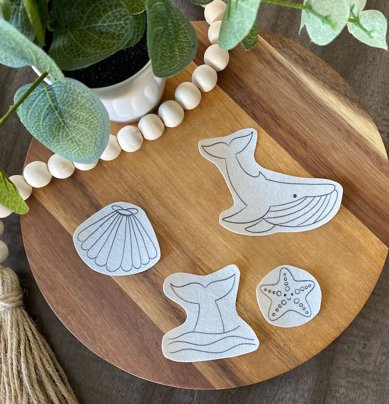 Christmas Stick And Stitch Patterns | Diy Marine Animals Stick | Perfect For Various Cloth Creation  - image 2