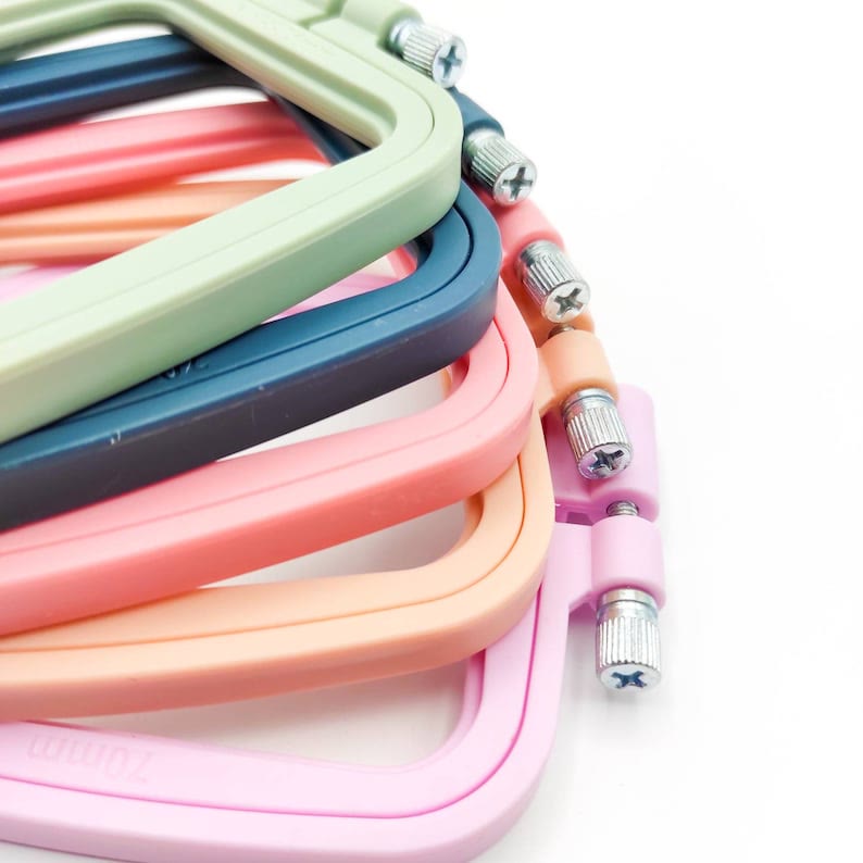 Small Square Embroidery Plastic Hoop - Diy Needle Artcraft Frame | Nice For Small Size Stitch Project  - image 2