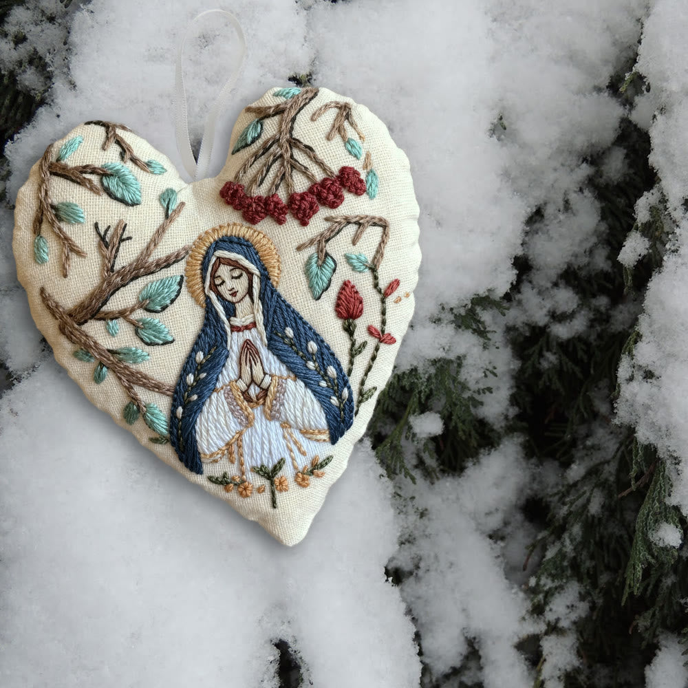 Rubbyoo Heart Embroidery Kit - Praying Woman | Handmade Catholic Craft | Diy Decorative Craft - image 9