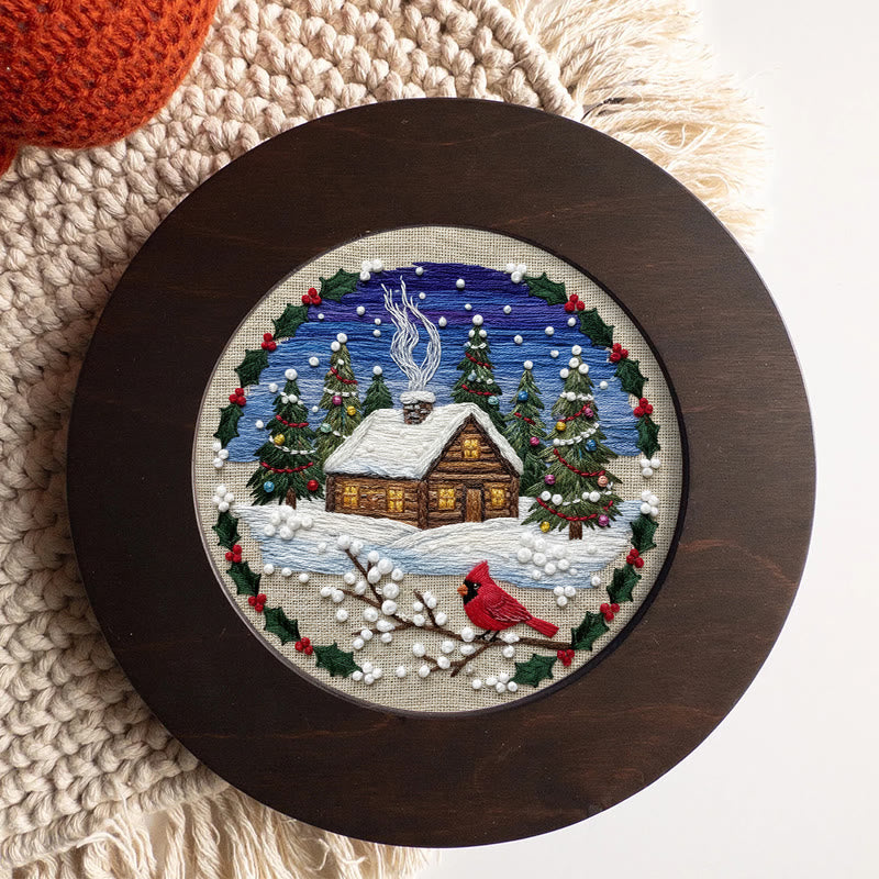 Rubbyoo Embroidery Kit - Christmas Town | Diy Christmas Collection | Unique Home Decor - image 7