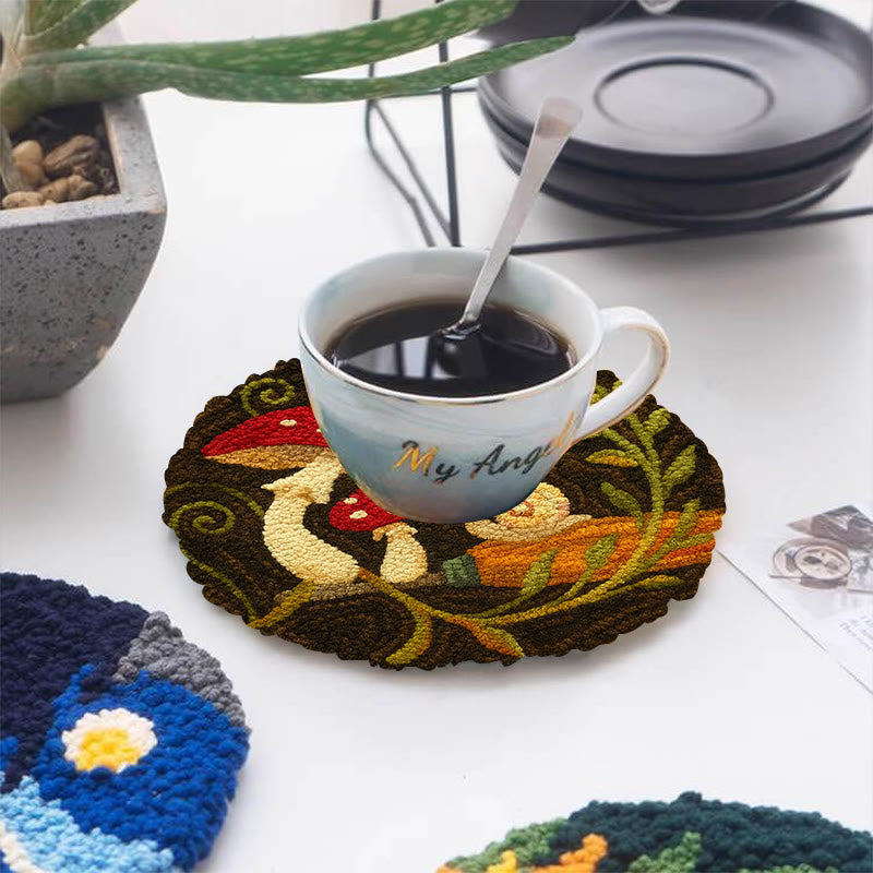 Cute Mushroom Punch Needle Kit - Wall Ornament Gift | Beginner Handmade Needlework - image 9