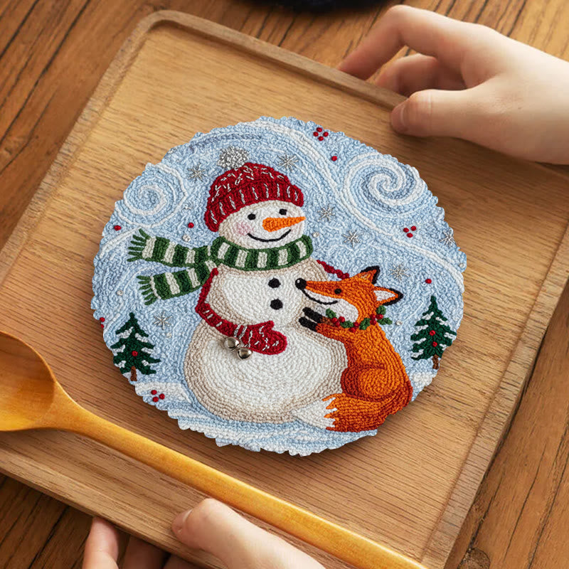Christmas Forest Punch Needle Kit - Winter Animal Art | Nice Holiday Decor - image 11