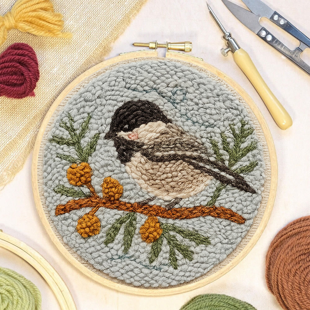 Birds On The Branch Punch Needle Kit - Cute Bird Artwork | Perfect Desk Decoration  - image 4