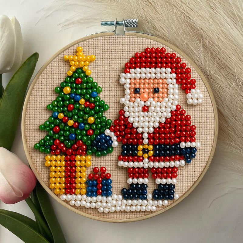 Rubbyoo Bead Embroidery Kit - Marry Christmas | Holiday Diy Artwork | Nice For Home Decor - image 2