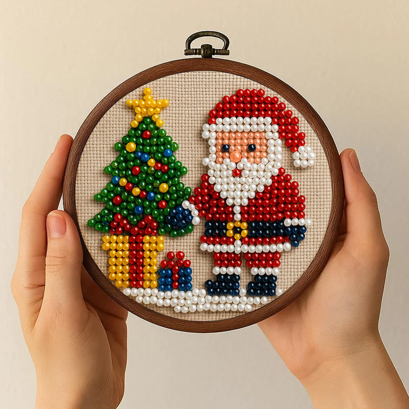 Rubbyoo Bead Embroidery Kit - Marry Christmas | Holiday Diy Artwork | Nice For Home Decor - image 3