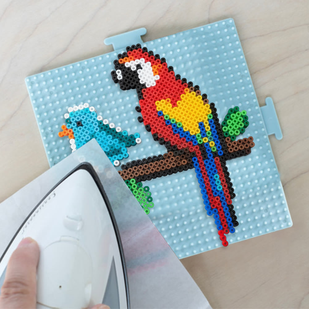 Rubbyoo Perler Beads Kit - Colourful Parrot | Creative Handmade Craft | Diy Pixel Toys For Kid  - image 1