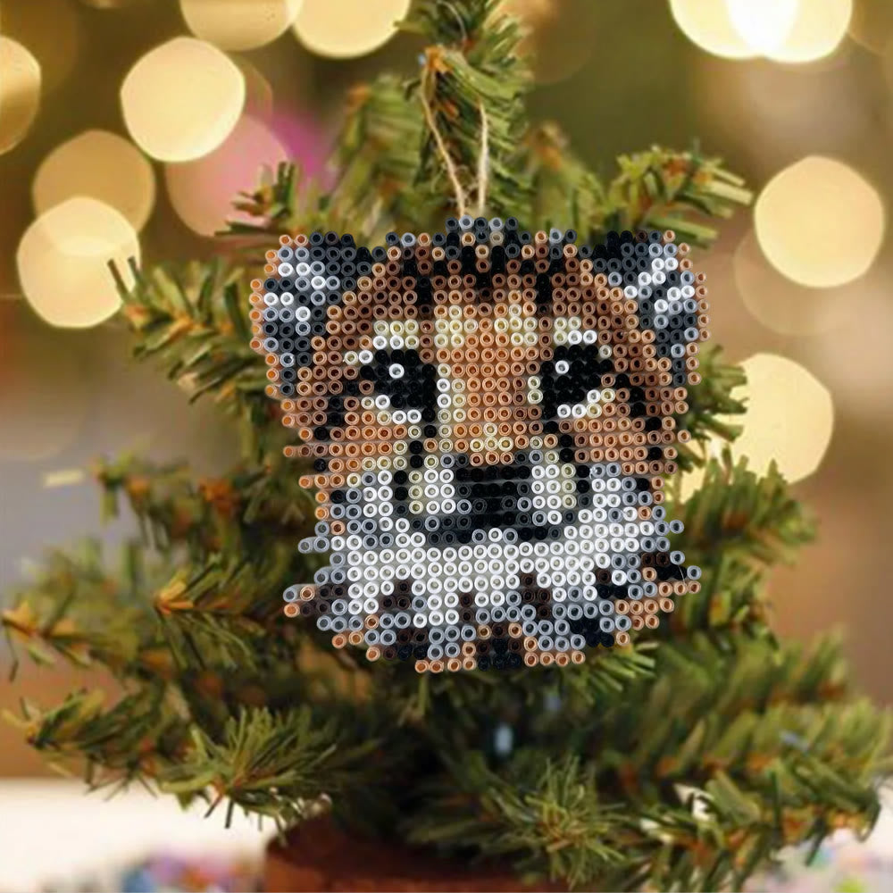 Rubbyoo Perler Beads Kit - Hunting Leopard | Diy Animal Craft | Unique Bag Pendant - image 1