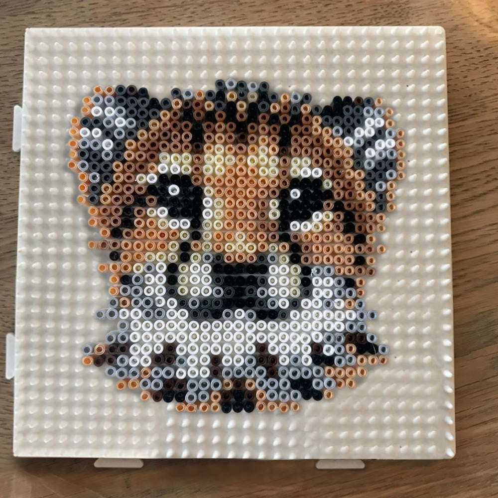 Rubbyoo Perler Beads Kit - Hunting Leopard | Diy Animal Craft | Unique Bag Pendant - image 9