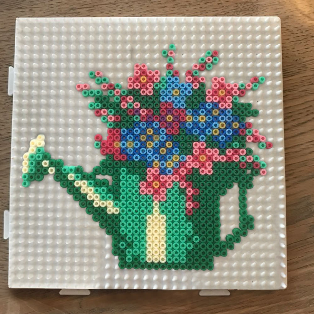 Rubbyoo Perler Beads Kit - Floral Pot | Easy Diy Craft  | Nice Present For Handmade Lovers - image 5