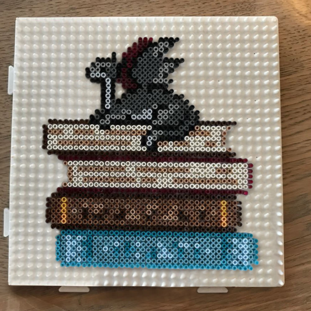 Rubbyoo Perler Beads Kit - Dragon And Book | Easy Handmade Craft | Diy Home Decoration - image 5