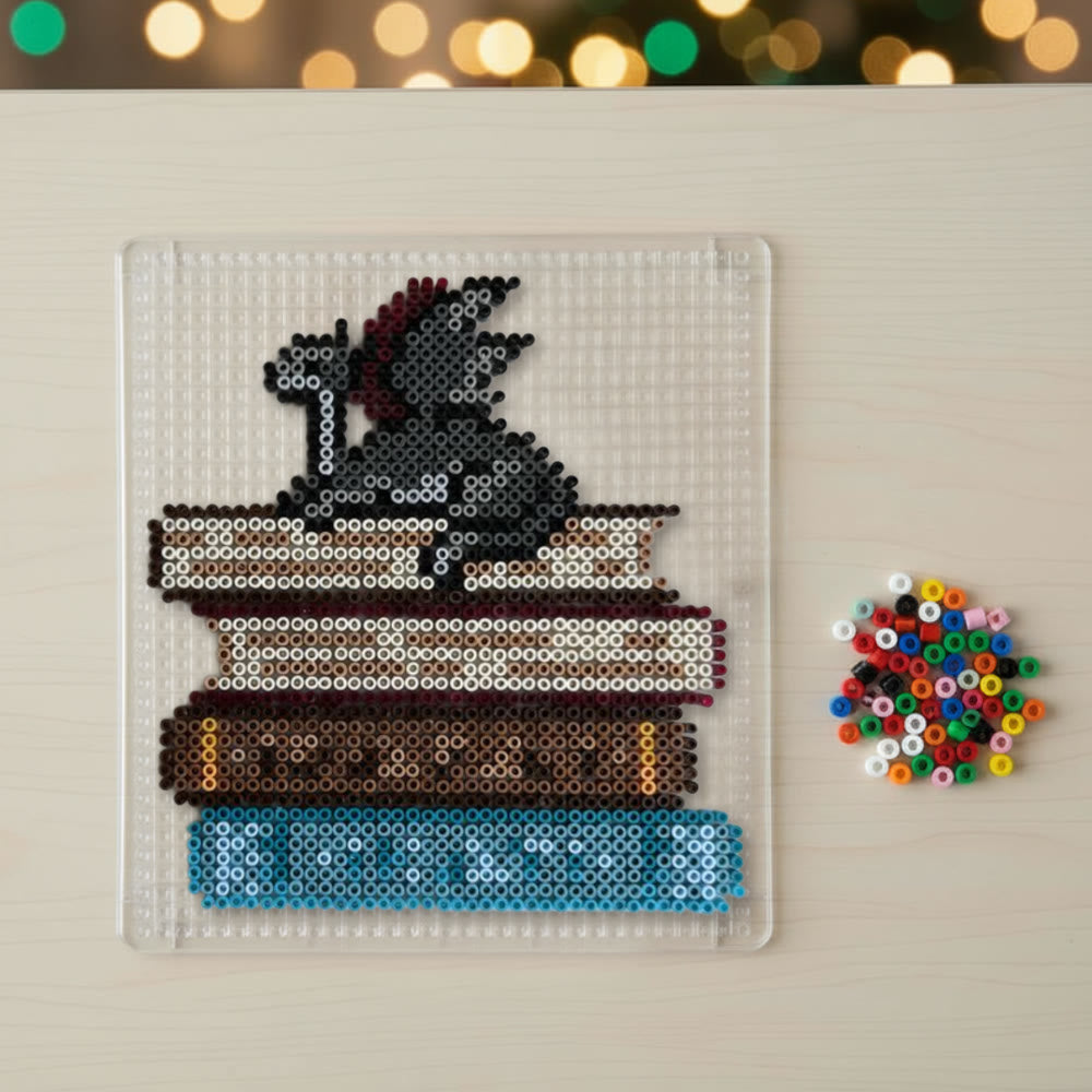 Rubbyoo Perler Beads Kit - Dragon And Book | Easy Handmade Craft | Diy Home Decoration - image 4