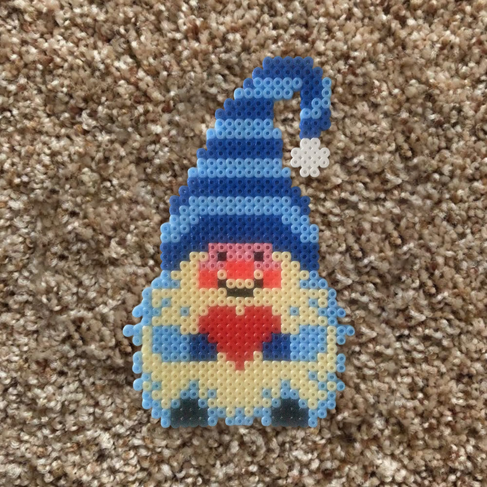 Rubbyoo Perler Beads Kit - Blue Gnome | Diy Handmade Gift | Nice Christmas Hanging Decor - image 9