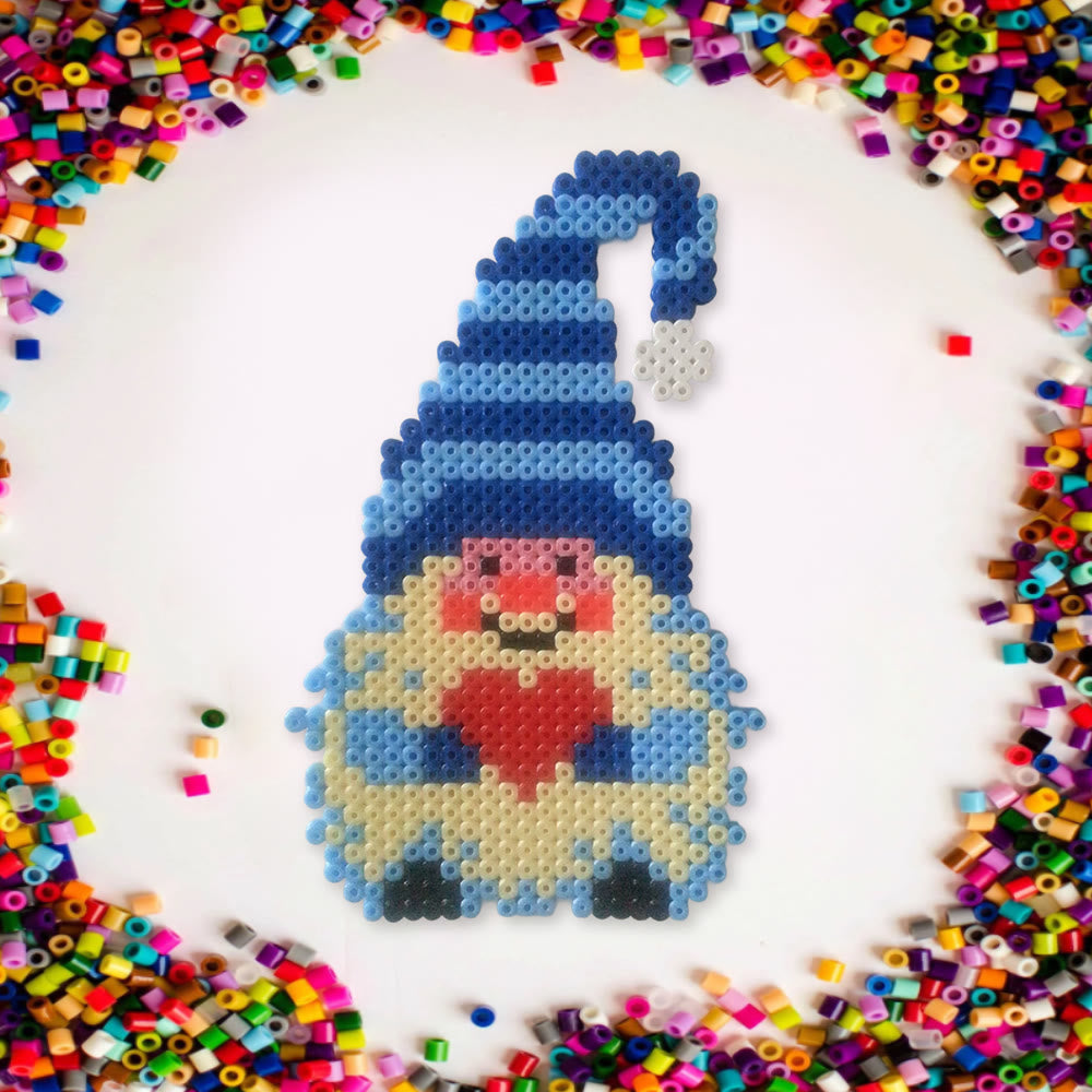 Rubbyoo Perler Beads Kit - Blue Gnome | Diy Handmade Gift | Nice Christmas Hanging Decor - image 8