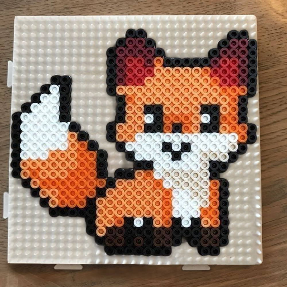 Rubbyoo Perler Beads Kit - Little Fox | Adorable Pixel Art | Handmade Craft For Kid - image 7