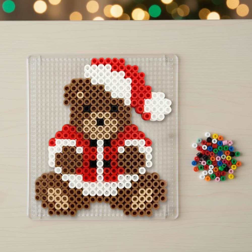 Rubbyoo Perler Beads Kit - Christmas Bear | Lovely Christmas Gifts | Perfect For Holiday Ornament - image 3
