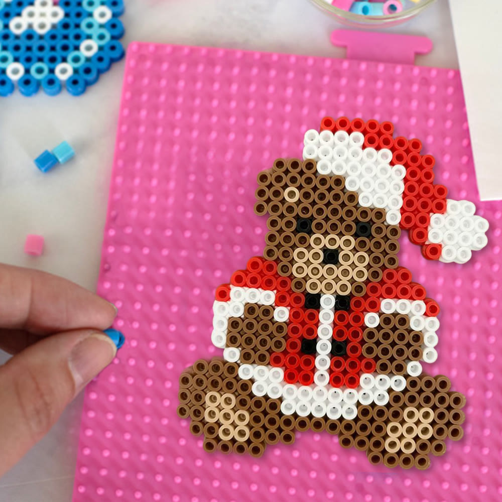 Rubbyoo Perler Beads Kit - Christmas Bear | Lovely Christmas Gifts | Perfect For Holiday Ornament - image 4