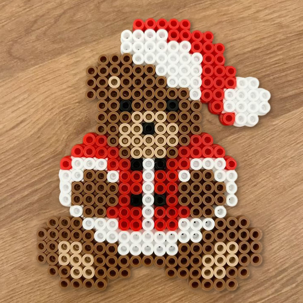 Rubbyoo Perler Beads Kit - Christmas Bear | Lovely Christmas Gifts | Perfect For Holiday Ornament - image 5
