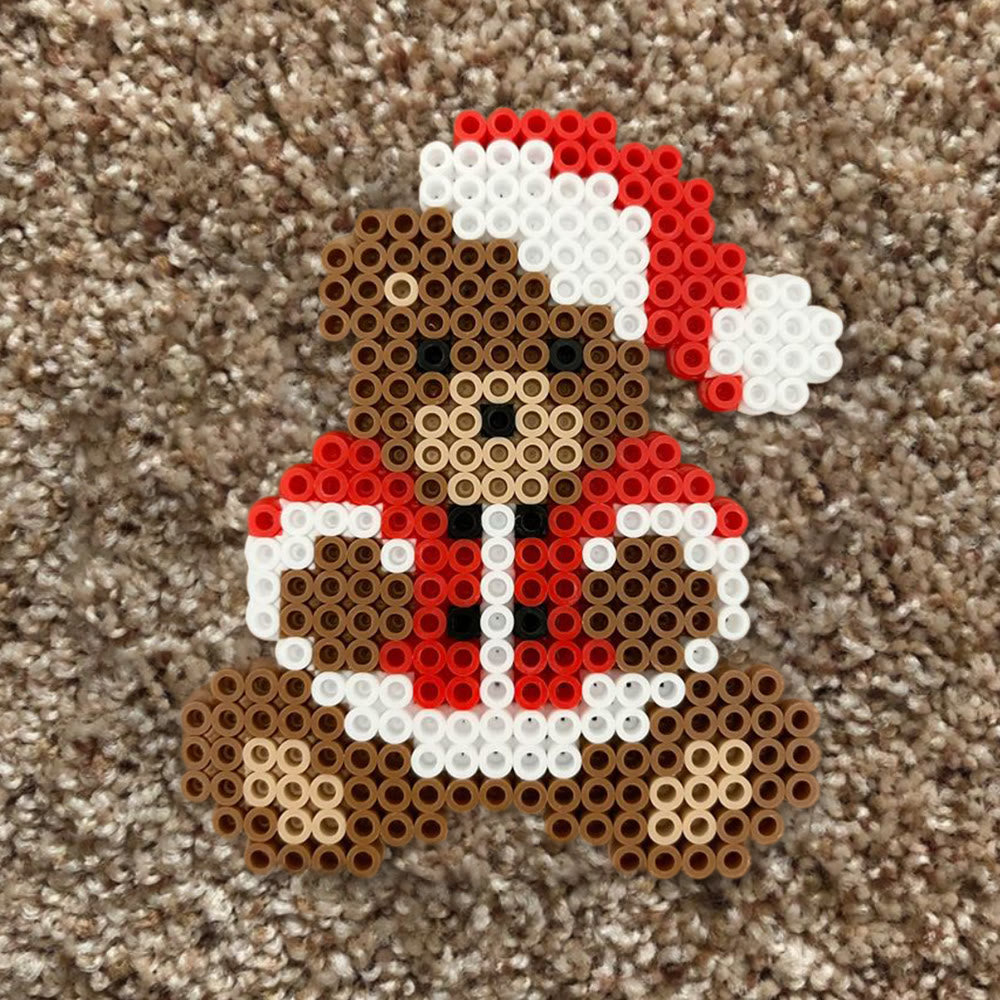 Rubbyoo Perler Beads Kit - Christmas Bear | Lovely Christmas Gifts | Perfect For Holiday Ornament - image 9