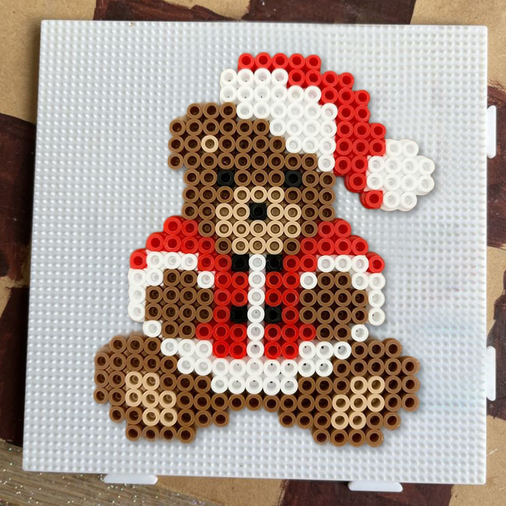 Rubbyoo Perler Beads Kit - Christmas Bear | Lovely Christmas Gifts | Perfect For Holiday Ornament - image 6