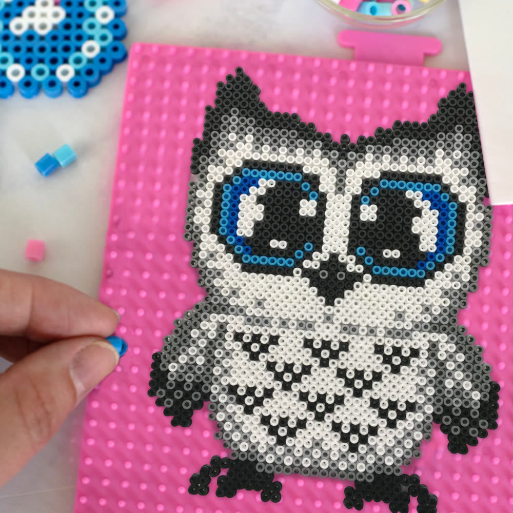 Rubbyoo Perler Beads Kit - Mysterious Owl | Diy Animal Handicraft | Perfect Diy Ornament - image 4