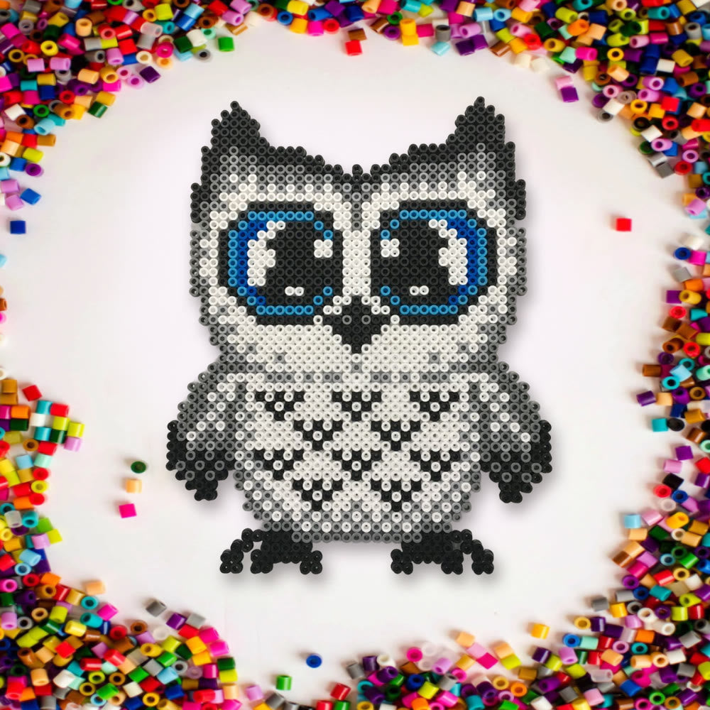 Rubbyoo Perler Beads Kit - Mysterious Owl | Diy Animal Handicraft | Perfect Diy Ornament - image 8