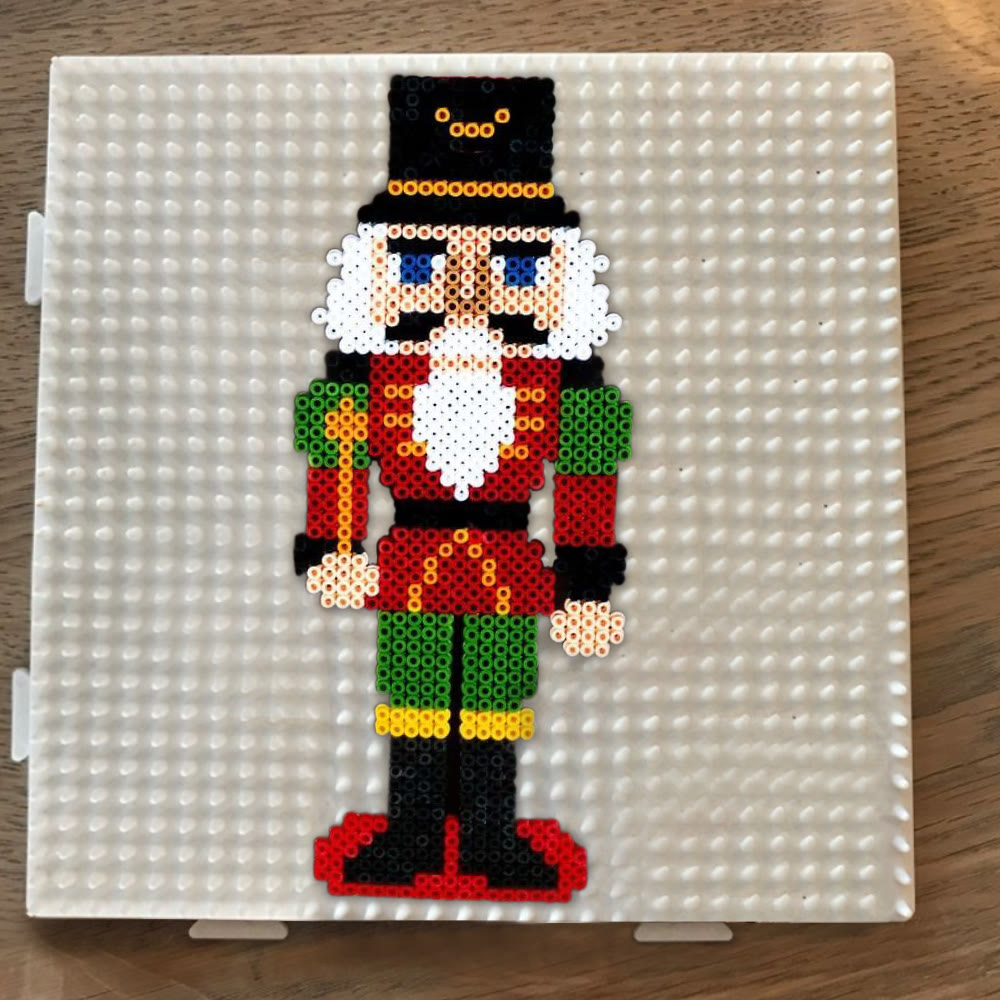 Rubbyoo Perler Beads Kit - Nutcracker Soldier | Christmas Tree Ornament | Diy Handmade Gifts - image 8