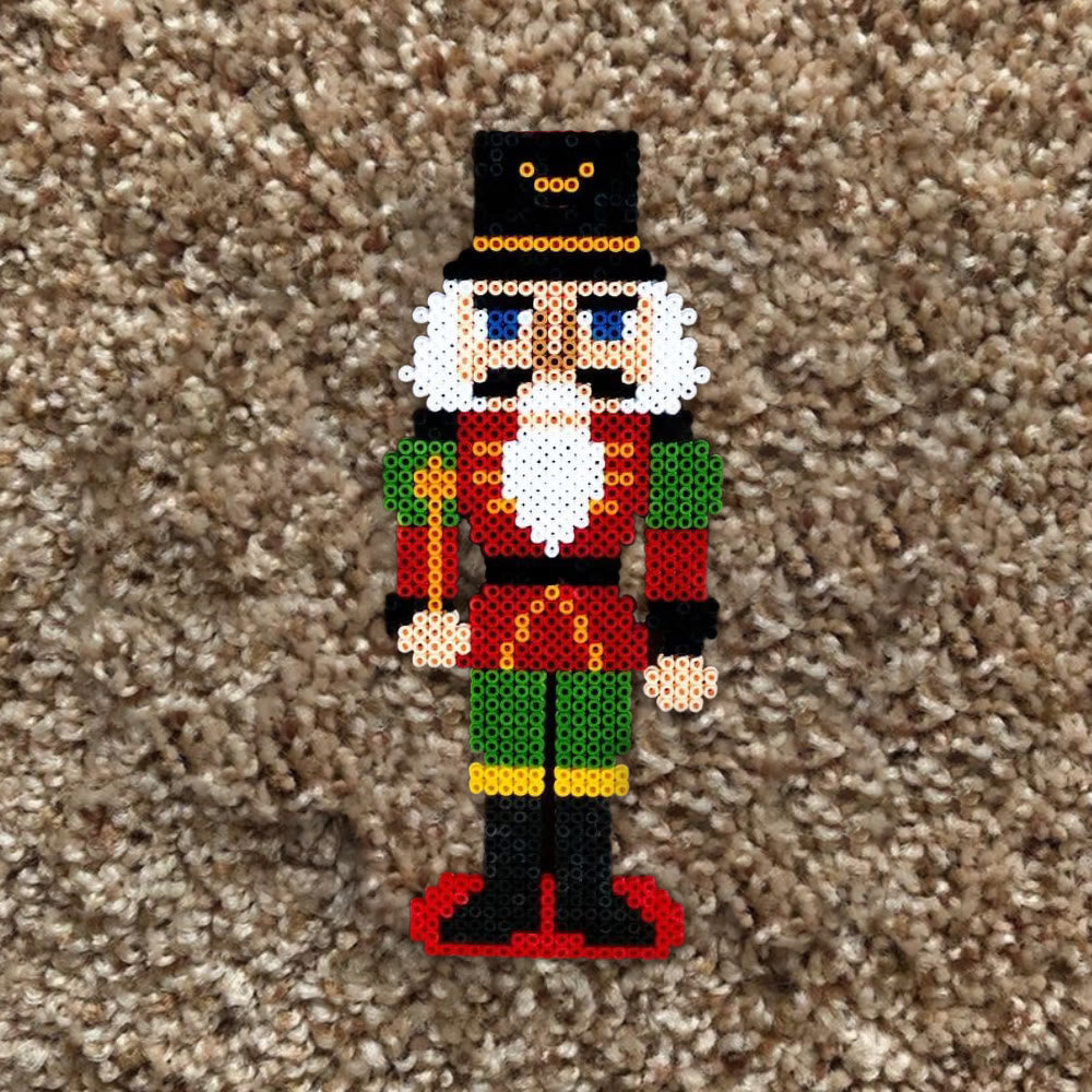 Rubbyoo Perler Beads Kit - Nutcracker Soldier | Christmas Tree Ornament | Diy Handmade Gifts - image 9