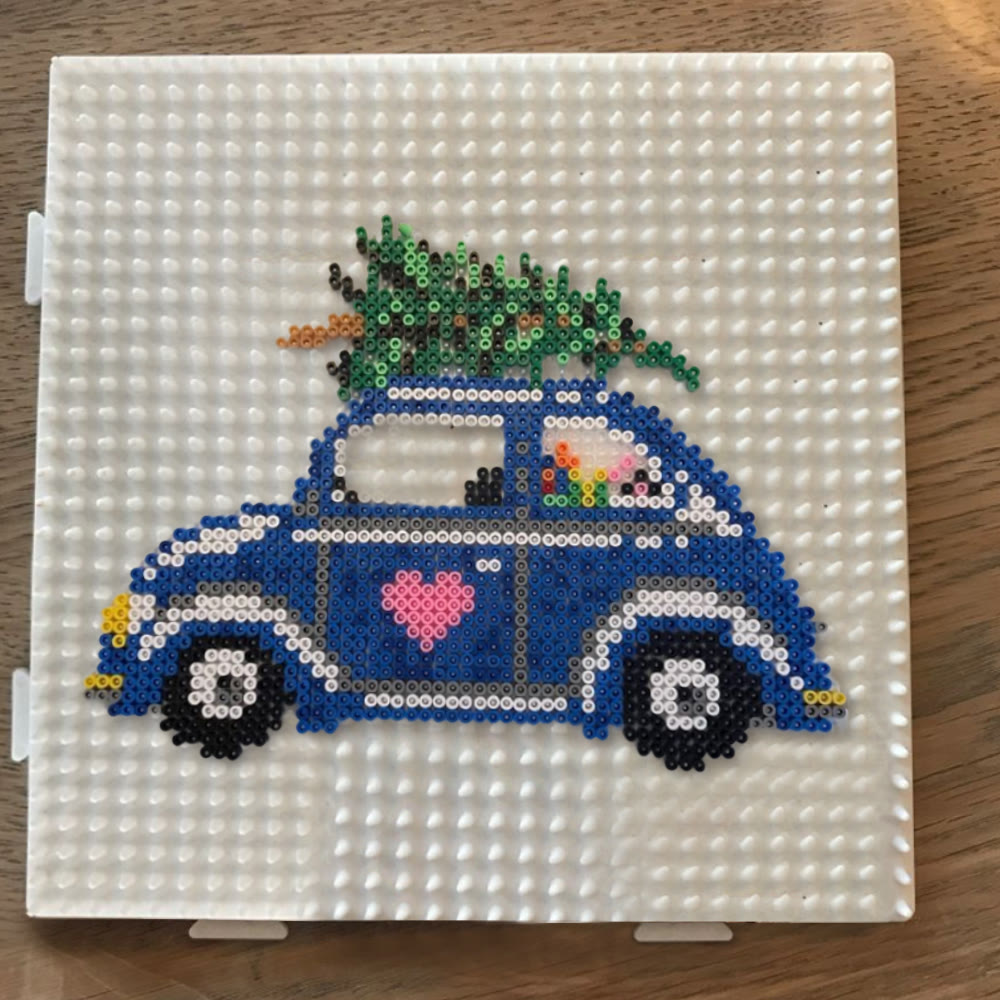 Rubbyoo Perler Beads Kit - Christmas Car | Pixel Hanging Craft | Holiday Room Decor - image 8