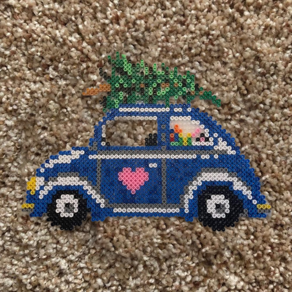 Rubbyoo Perler Beads Kit - Christmas Car | Pixel Hanging Craft | Holiday Room Decor - image 9
