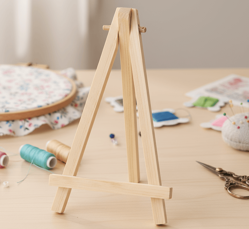 Wooden Embroidery Stand Holder - Tabletop Display Easel | Perfect For Handmade Embroidery Projects - image 4