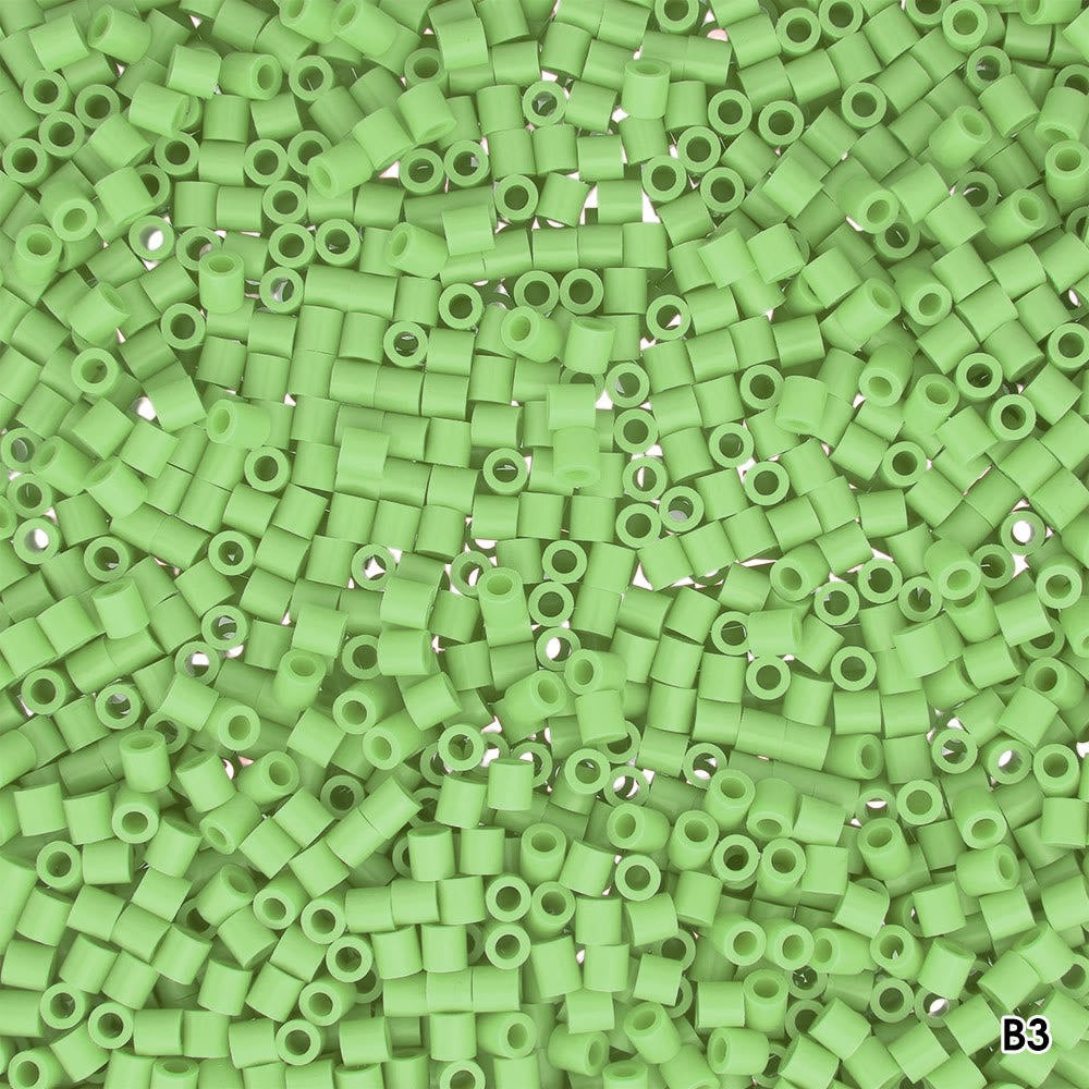 1000 Perler Beads Bag - Green Colour Series | Perfect Gift For Perler Diy Lover  - B3 - image 1
