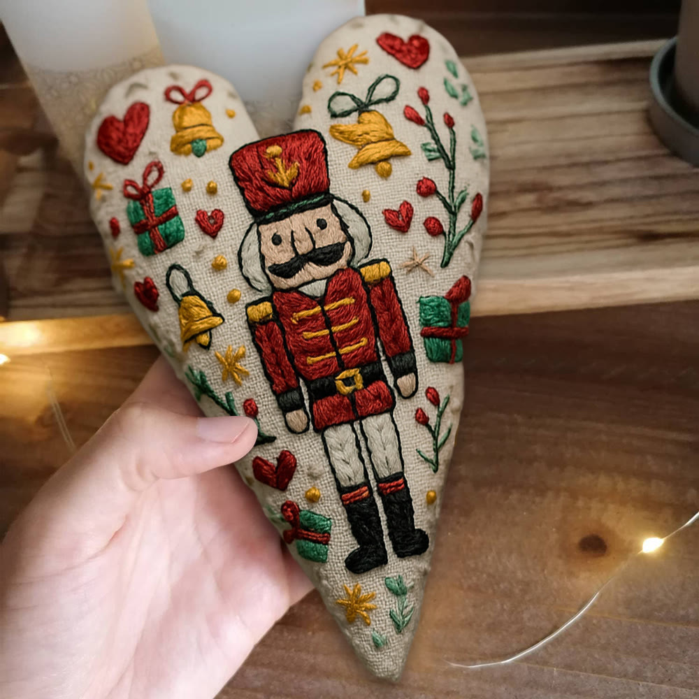 Rubbyoo Heart Embroidery Kit - Nutcracker | Christmas Tree Decoration | Nice Festive Gift  - image 6