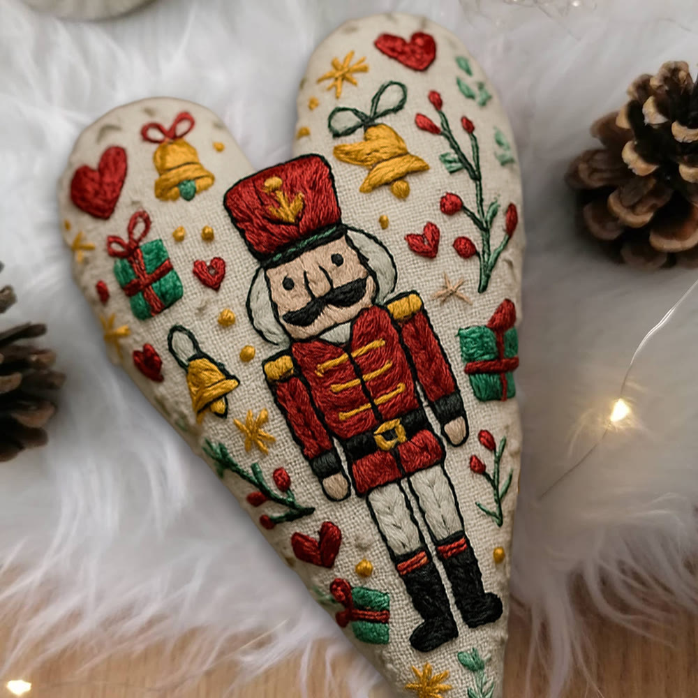 Rubbyoo Heart Embroidery Kit - Nutcracker | Christmas Tree Decoration | Nice Festive Gift  - image 4