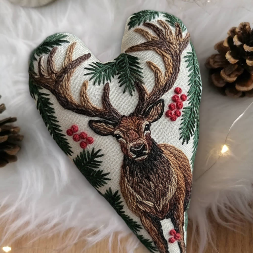 Rubbyoo Heart Embroidery Kit - The King Of Deer | Christmas Animal Craft | Decorative Needle Art  - image 5