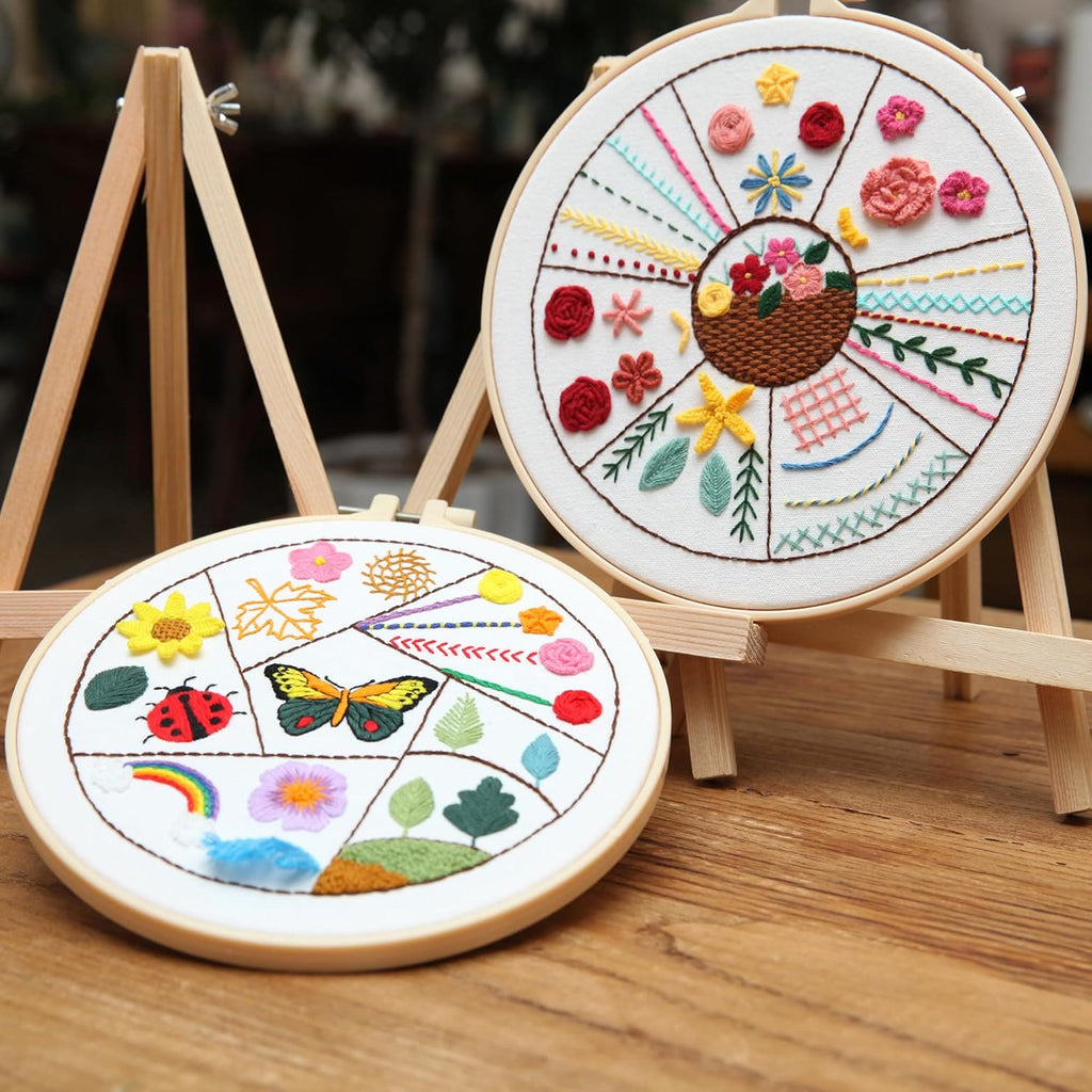 Rubbyoo 3-piece Embroidery Starter Kit - Diy Hoop Art For Beginner | Perfect  Handmade Stitch Practice  - image 0