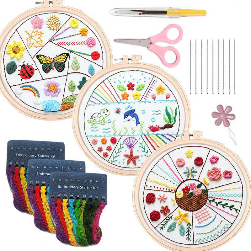Rubbyoo 3-piece Embroidery Starter Kit - Diy Hoop Art For Beginner | Perfect  Handmade Stitch Practice  - 3-piece Embroidery Starter Kit - image 8